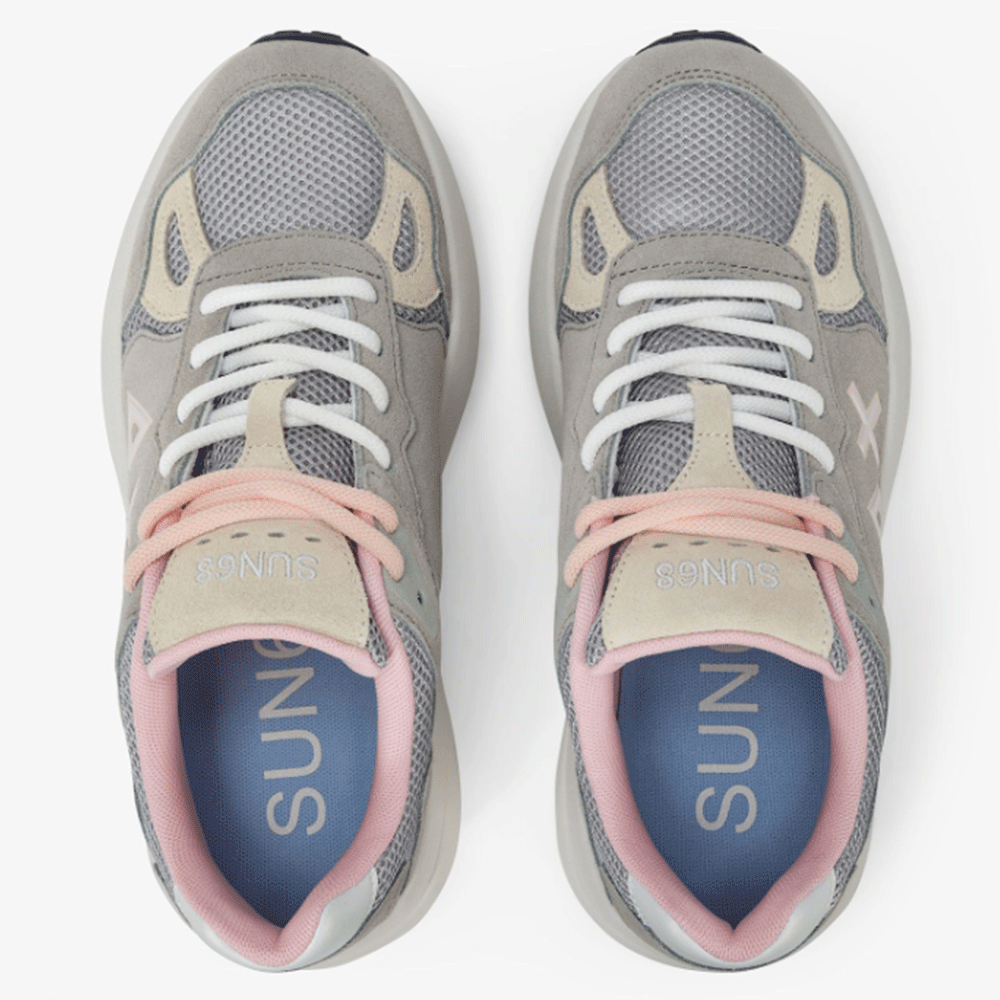 Scarpe Donna Sun68 Sneakers Venus Suede Grigio Chiaro - Z35219