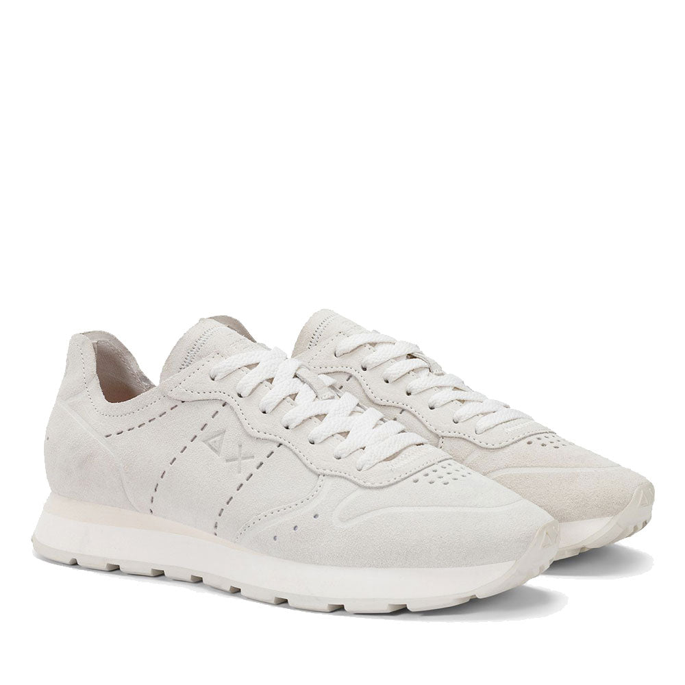 Scarpe Uomo Sun68 Sneakers Tom Raw Edge Bianco - Z36103