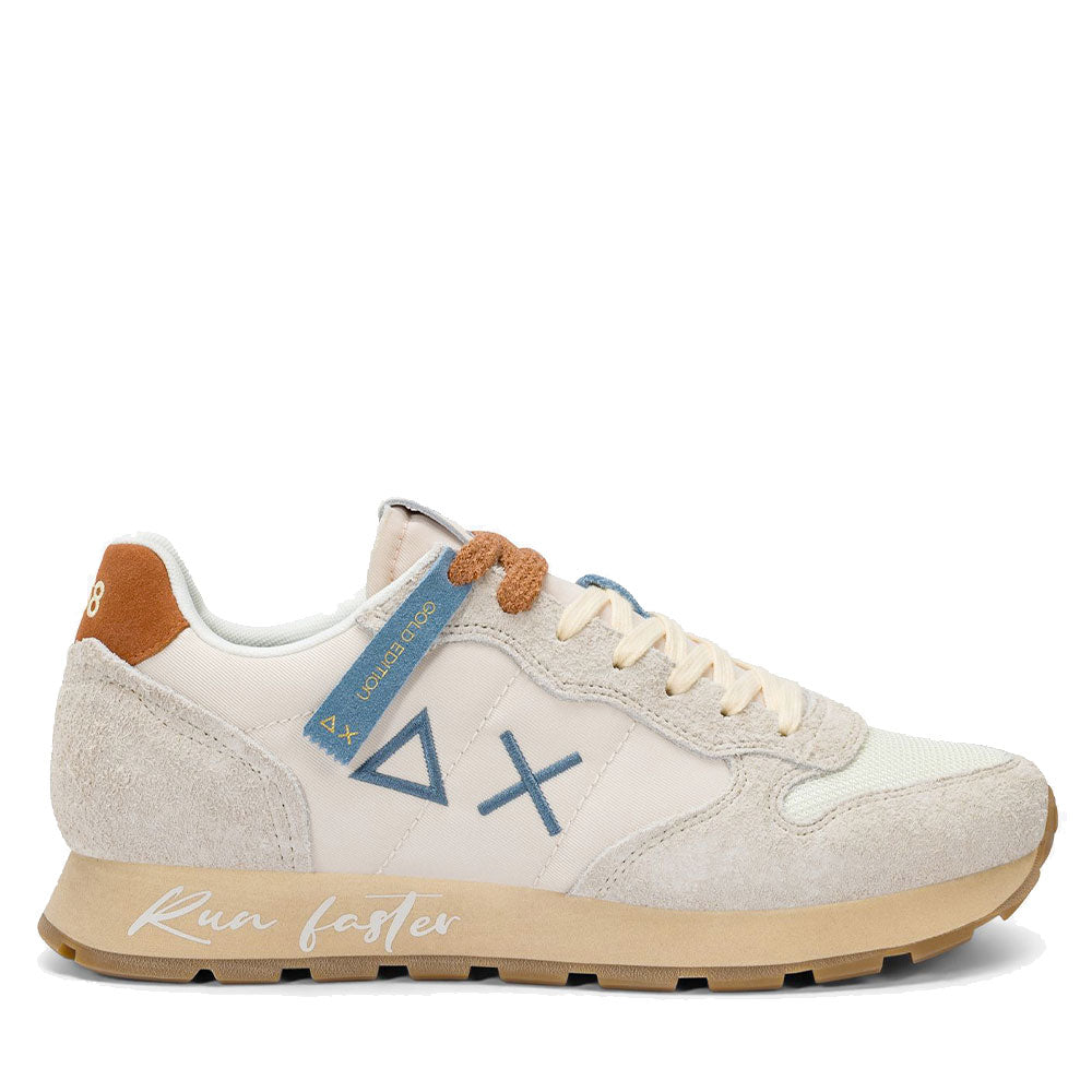 Scarpe Uomo Sun68 Sneakers Tom Vintage Bianco Panna - Z36104