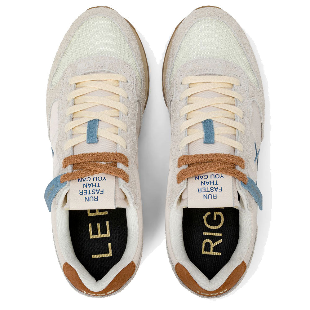 Scarpe Uomo Sun68 Sneakers Tom Vintage Bianco Panna - Z36104