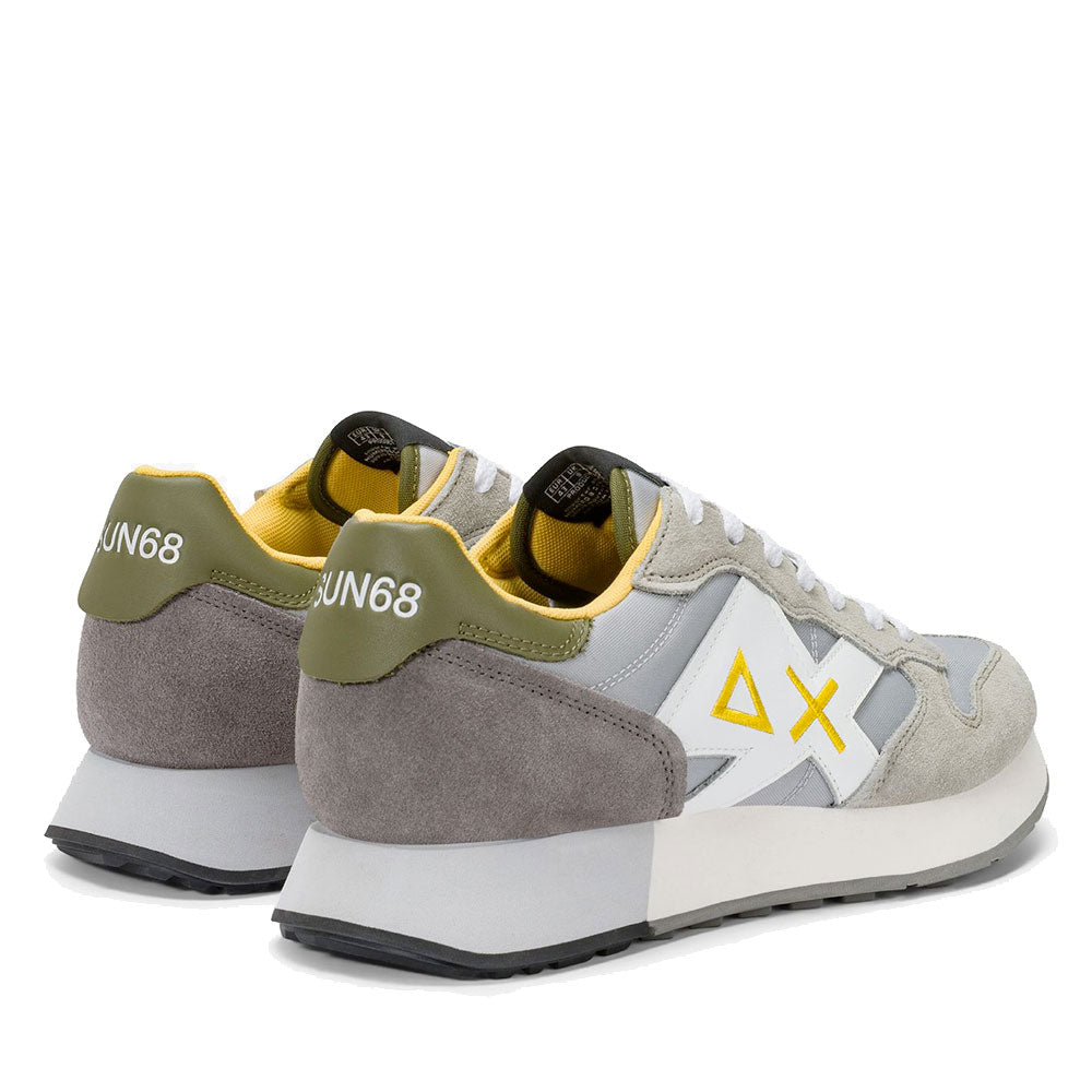Scarpe Uomo Sun68 Sneakers Jaki 2.0 Solid Grigio Chiaro - Z36115