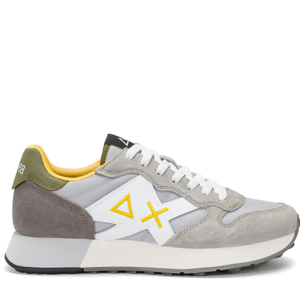 Scarpe Uomo Sun68 Sneakers Jaki 2.0 Solid Grigio Chiaro - Z36115