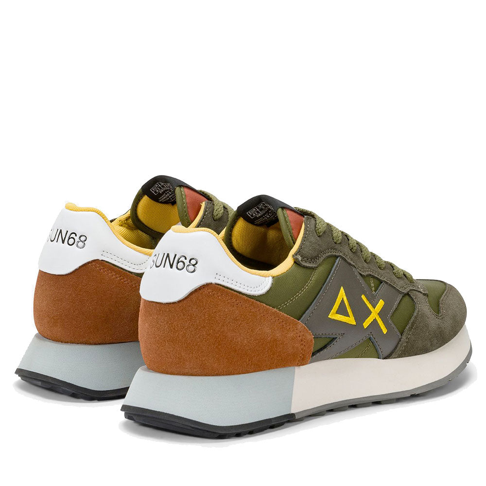 Scarpe Uomo Sun68 Sneakers Jaki 2.0 Solid Militare - Z36115