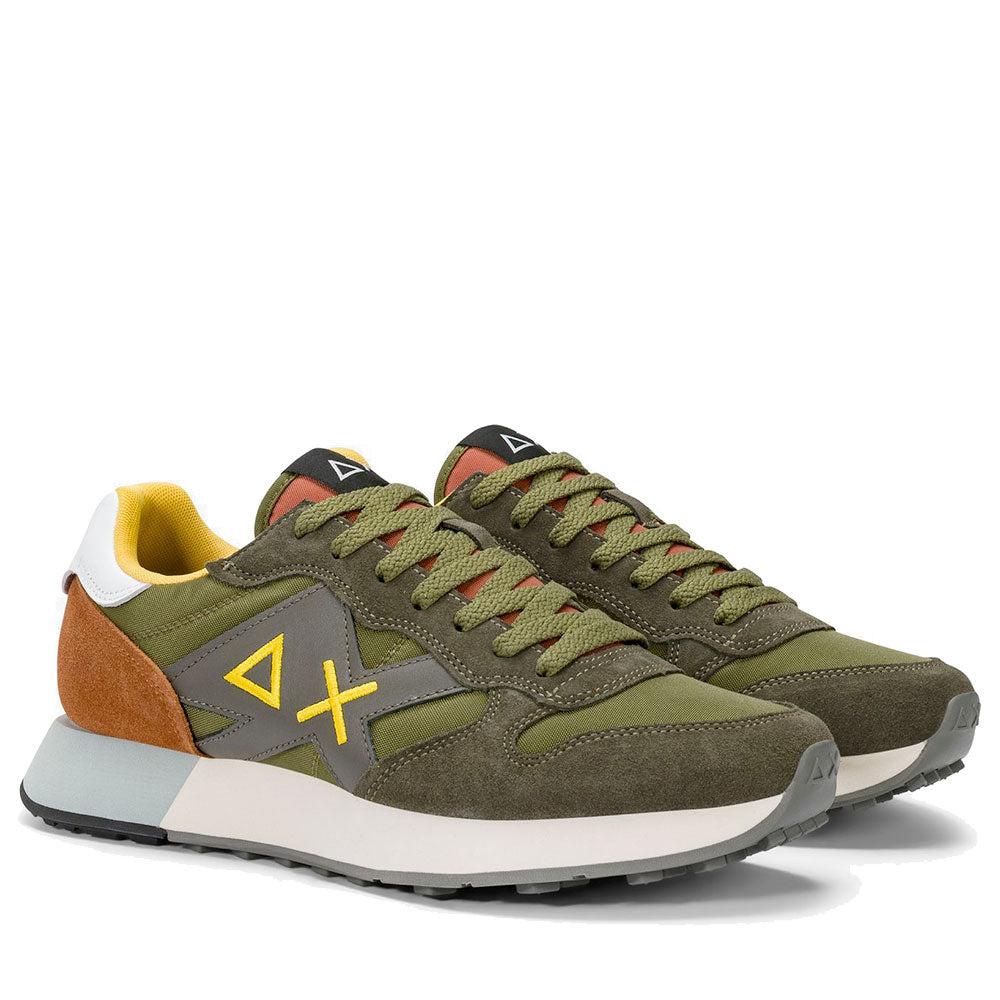 Scarpe Uomo Sun68 Sneakers Jaki 2.0 Solid Militare - Z36115
