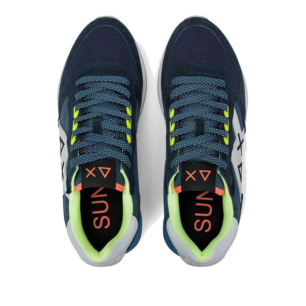 Scarpe Uomo Sun68 Sneakers Jaki 2.0 Fluo Navy Blue - Z36117