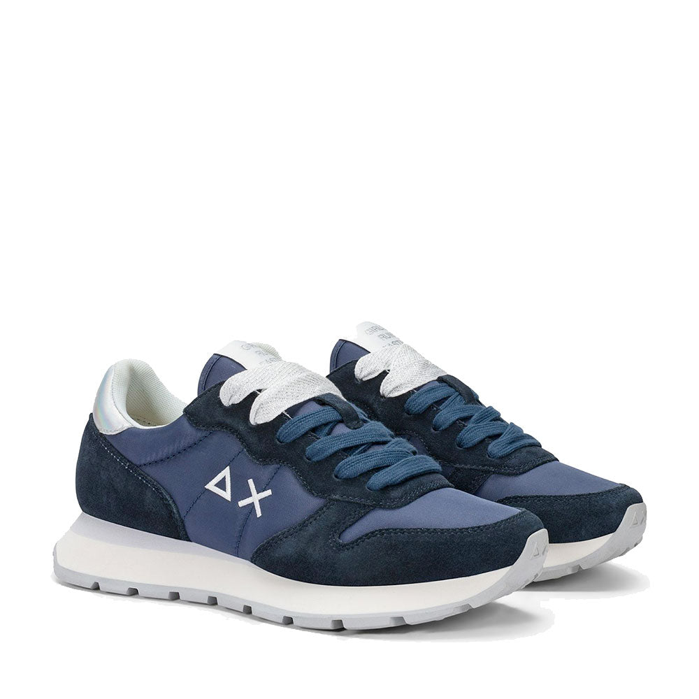 Scarpe Donna Sun68 Sneakers Ally Gold Silver Colore Navy Blue - Z36202