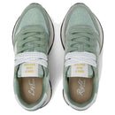 Scarpe Donna Sun68 Sneakers Ally Glitter Textile Colore Verde Salvia - Z36203