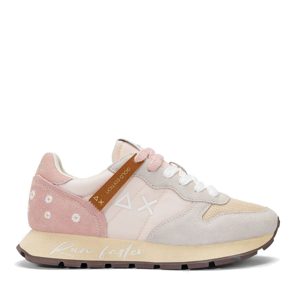 Women's SUN68 Ally Vintage Sneakers in Porcelain - Z36207