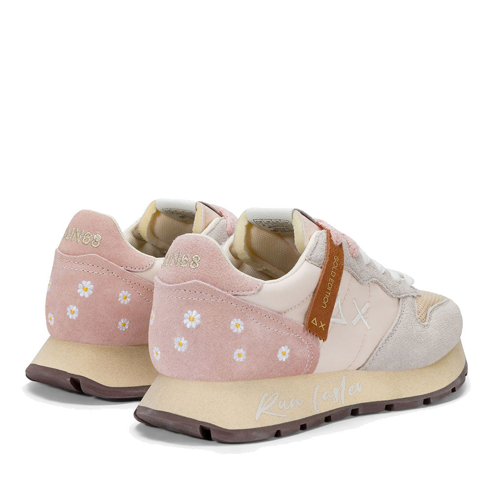 Women's SUN68 Ally Vintage Sneakers in Porcelain - Z36207