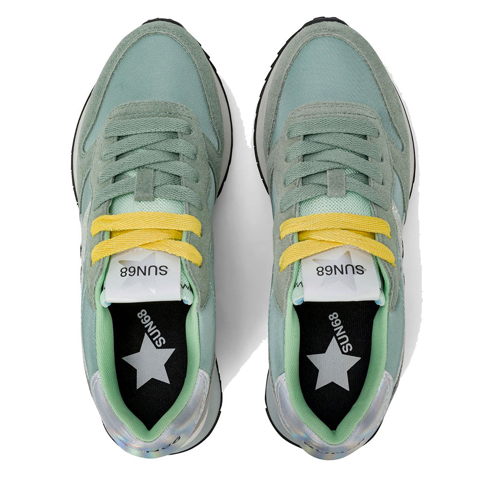 Sun68 Stargirl Glitter Sneakers Damen Grün