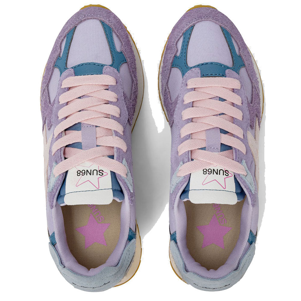 Scarpe Donna Sun68 Sneakers Stargirl Multicolor Option Lilla - Z36215