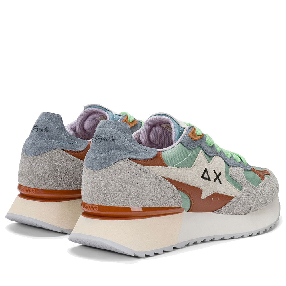 Scarpe Donna Sun68 Sneakers Stargirl Multicolor Option Verde Salvia - Z36215