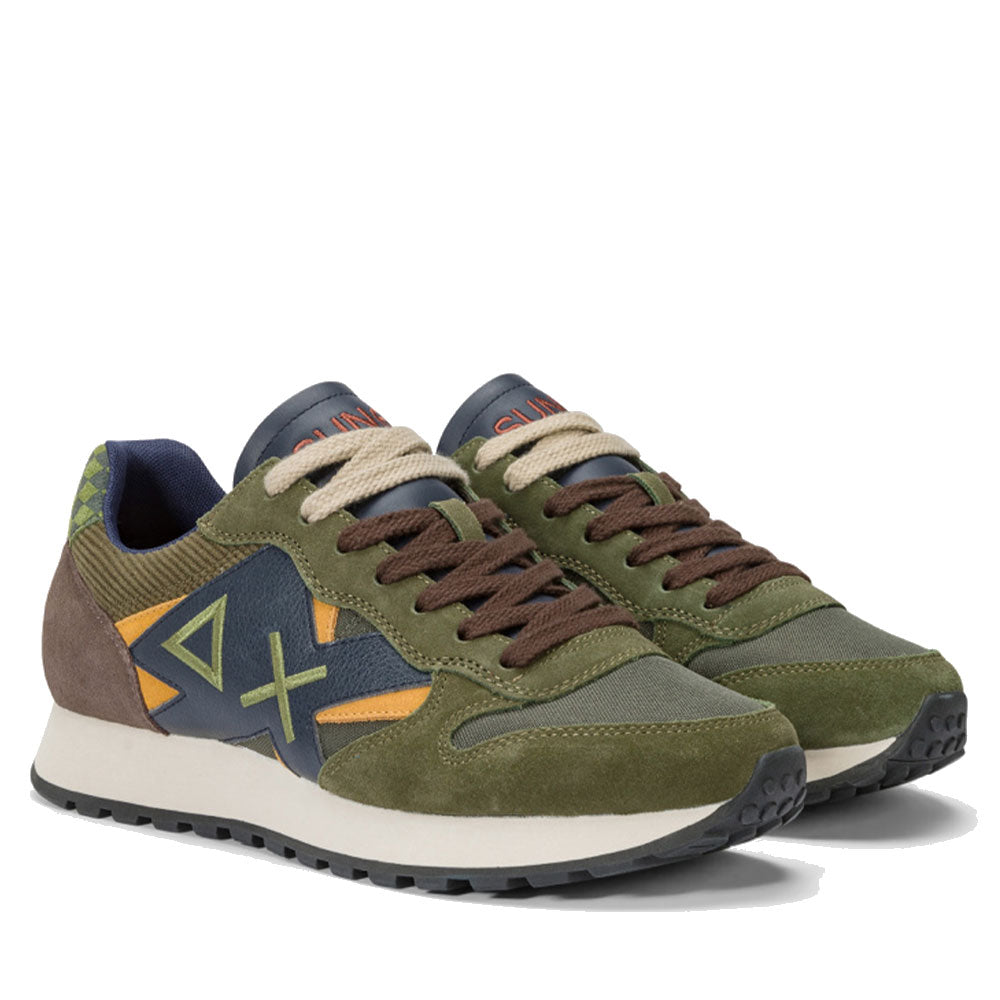 Scarpe Uomo Sun68 Sneakers Jaki Winter Colore Militare Scuro - Z44117