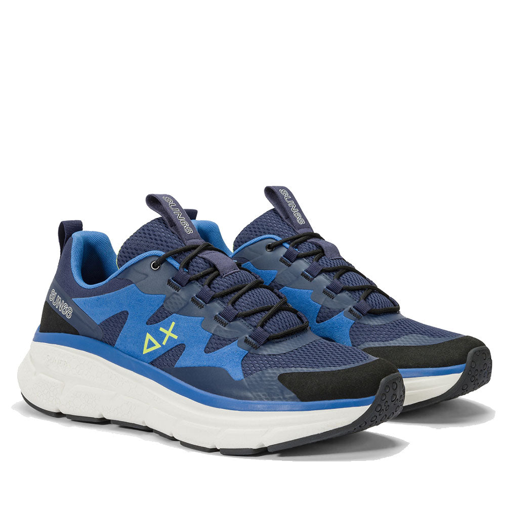 Scarpe Uomo Sun68 Sneakers Jupiter Sporty Colore Navy Blue - Z44141