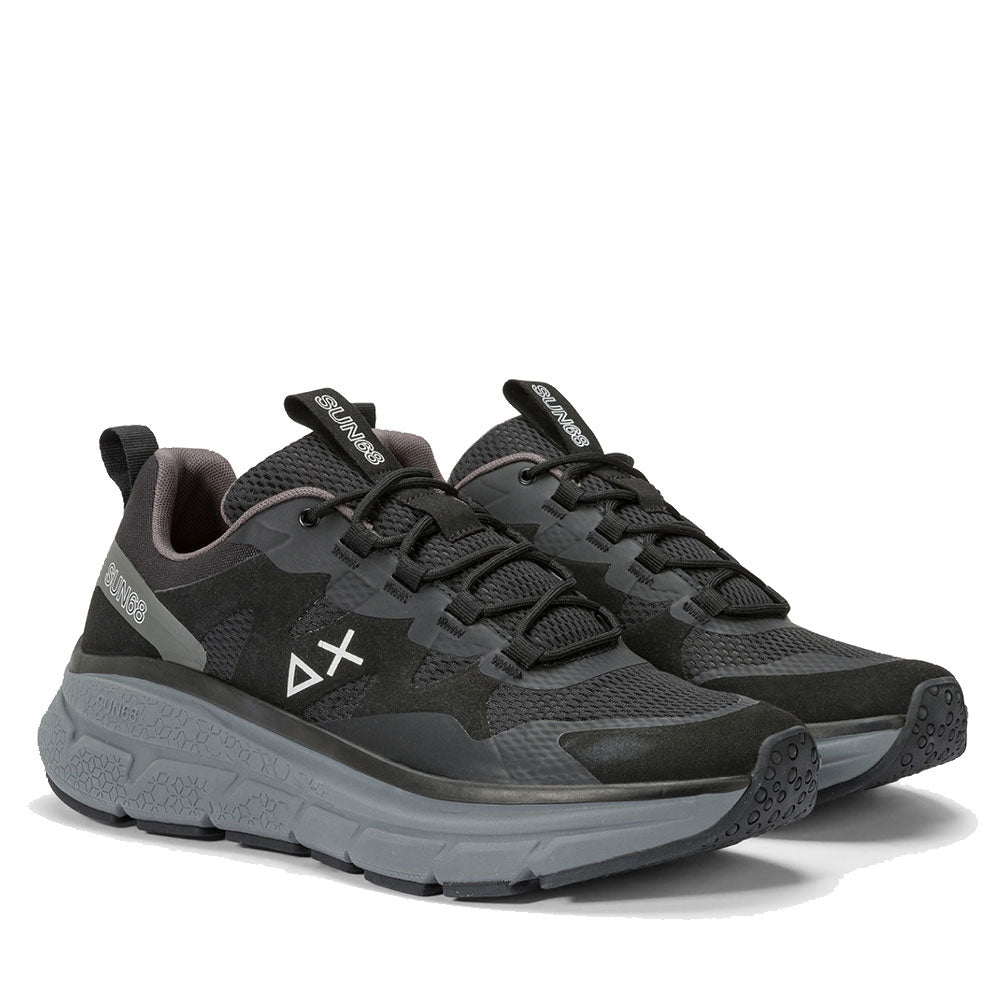 Scarpe Uomo Sun68 Sneakers Jupiter Sporty Nero - Z44141