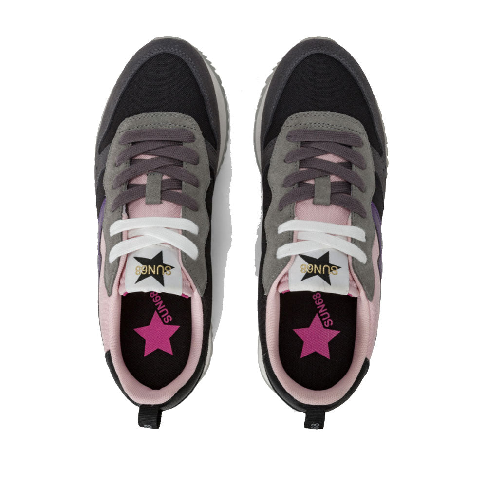 Scarpe Donna Sun68 Sneakers Stargirl Multicolor Colore Nero - Z44209