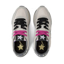 Scarpe Donna Sun68 Sneakers Stargirl Glitter Logo Colore Bianco Panna - Z44210