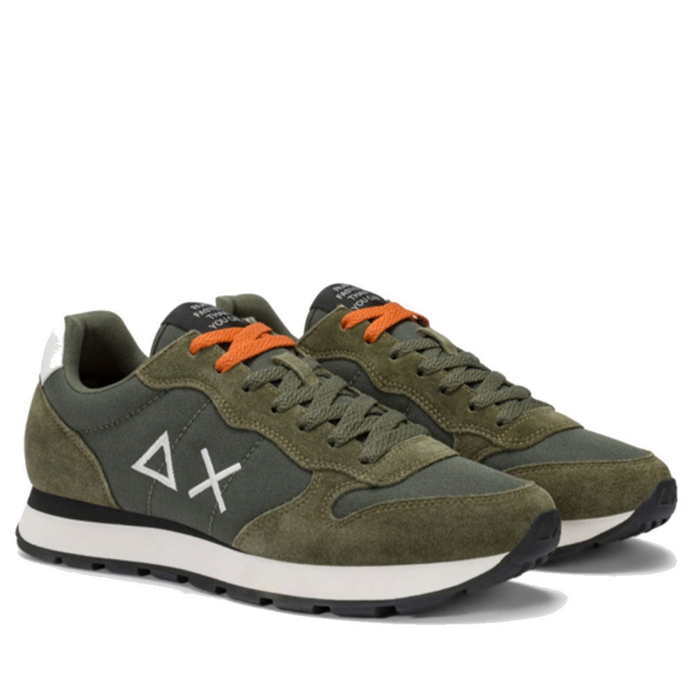 Scarpe Uomo Sun68 Sneakers Tom Solid Militare Scuro - Z45101