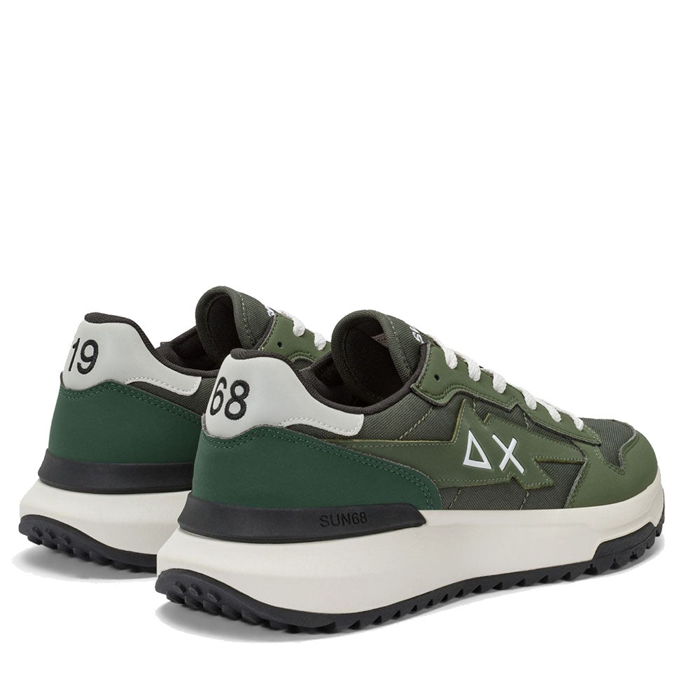 Scarpe Uomo Sun68 Sneakers Niki 2.0 Solid Militare Scuro - Z45120