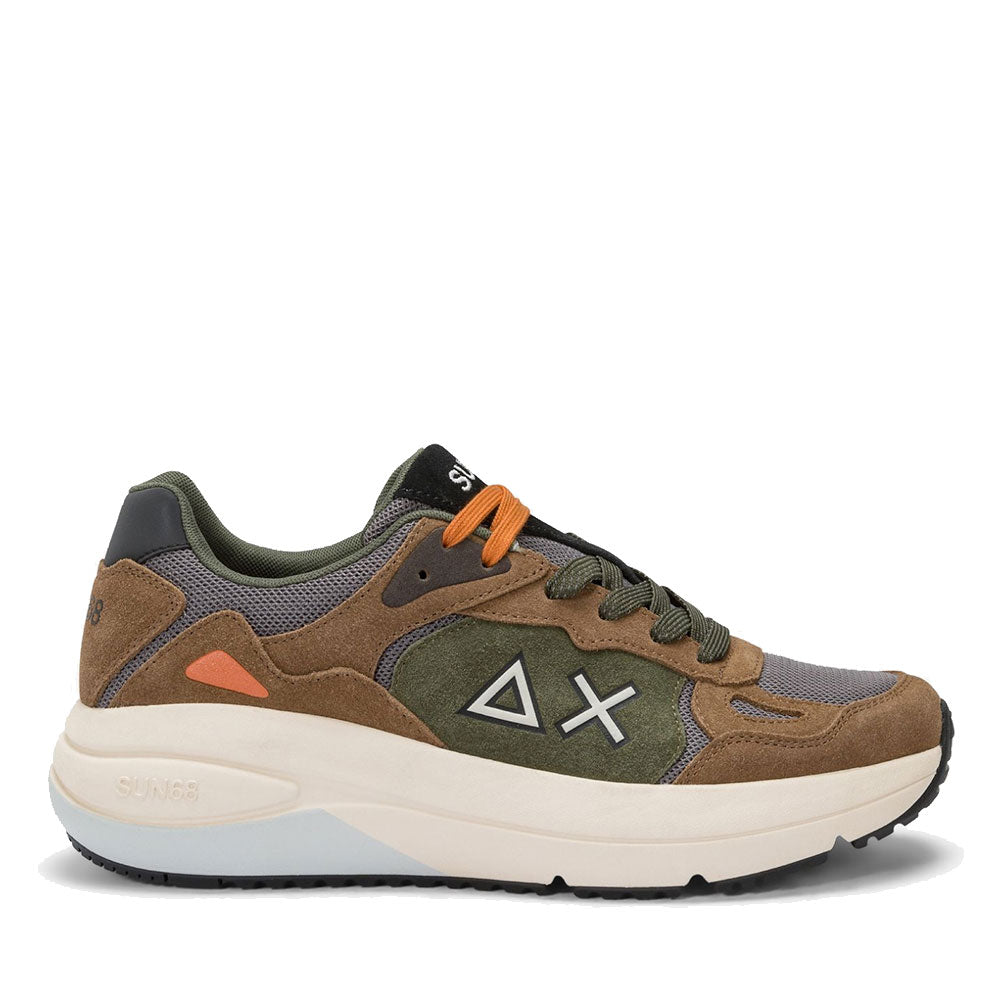 Scarpe Uomo Sun68 Sneakers Jupiter Suede Volpe - Z45128