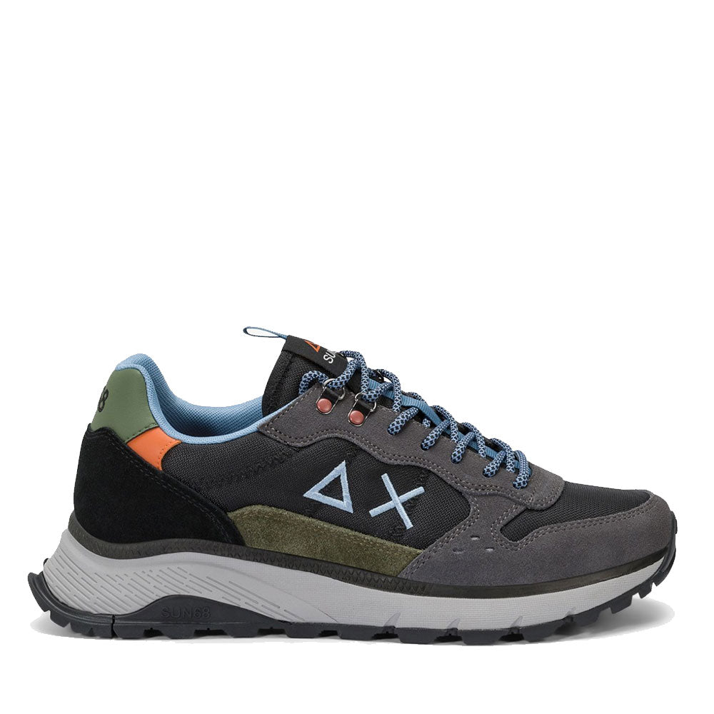Scarpe Uomo Sun68 Sneakers Fire and Camping Nero - Z45130