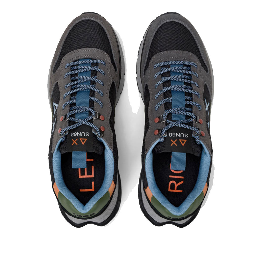 Scarpe Uomo Sun68 Sneakers Fire and Camping Nero - Z45130
