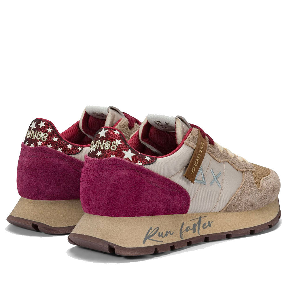 Women's Beige Vintage Sneakers SUN68 Ally - Z45207