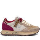 Women's Beige Vintage Sneakers SUN68 Ally - Z45207