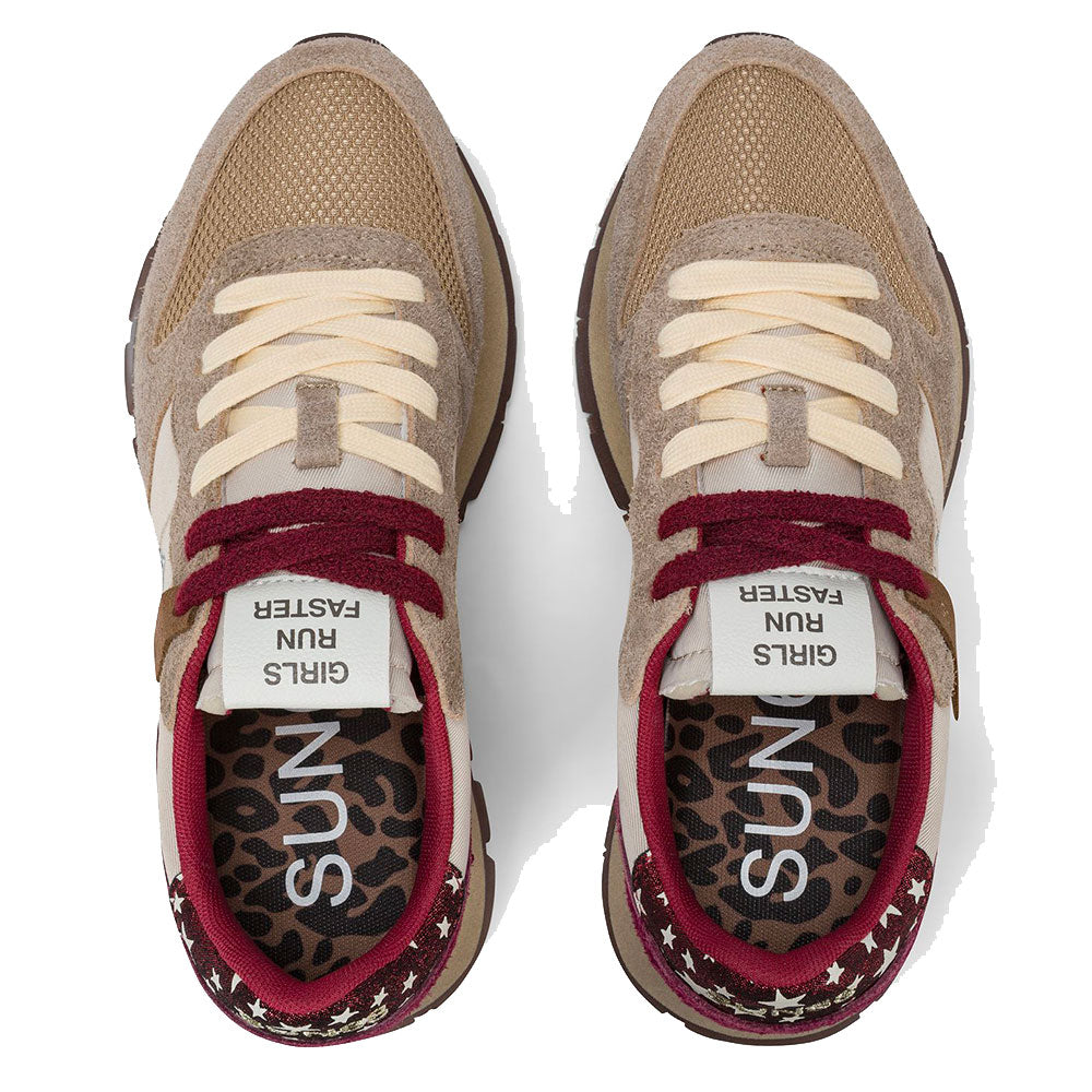 Women's Beige Vintage Sneakers SUN68 Ally - Z45207
