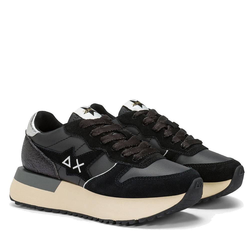 Scarpe Donna Sun68 Sneakers Big Stargirl Back Silver Nero - Z45222