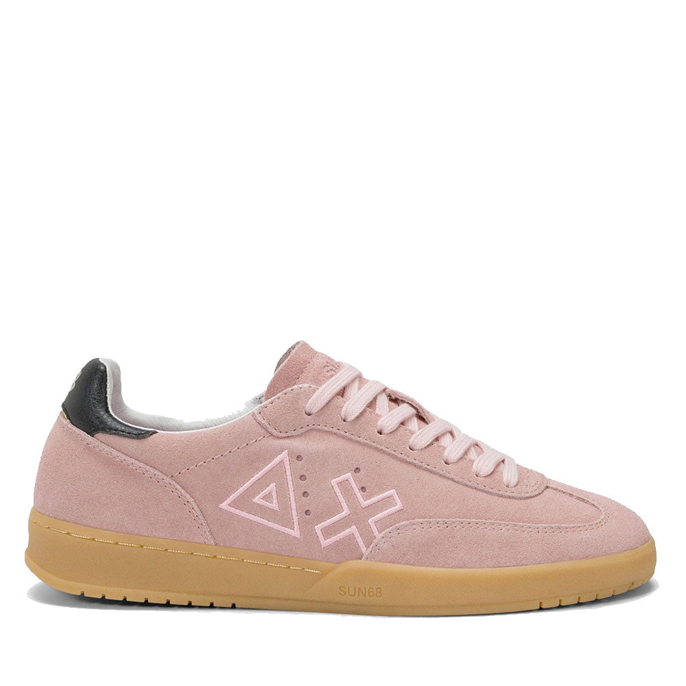 Scarpe Donna Sun68 Sneakers California Sun in Suede Rosa Scuro - Z45241