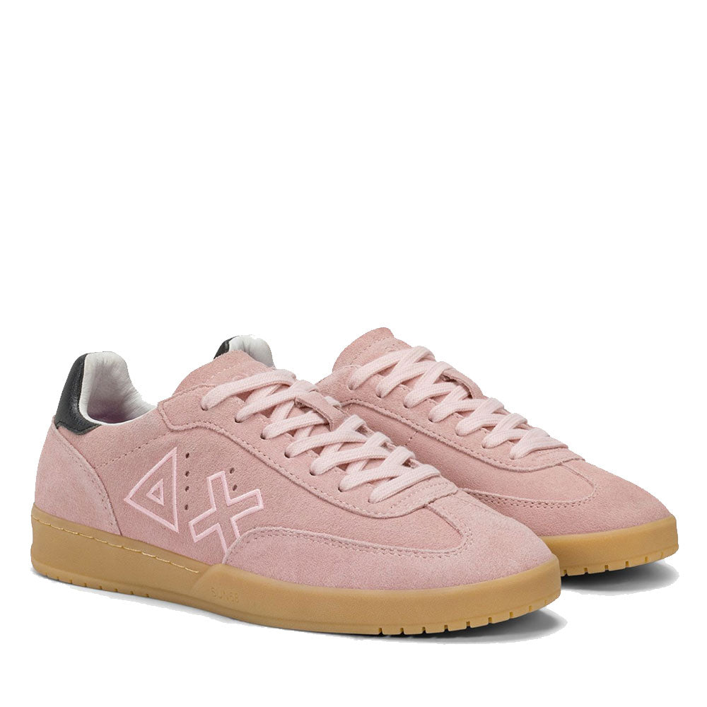 Scarpe Donna Sun68 Sneakers California Sun in Suede Rosa Scuro - Z45241