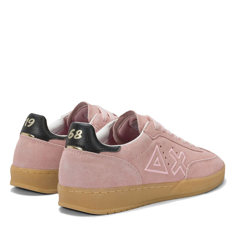 Scarpe Donna Sun68 Sneakers California Sun in Suede Rosa Scuro - Z45241