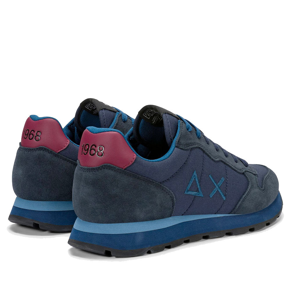 Sneakers Uomo SUN68 Tom Solid Navy Blue - Bordeaux - Z46101