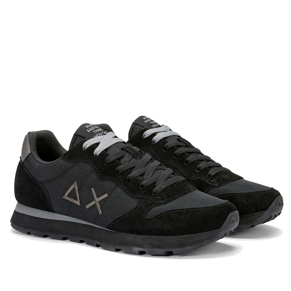 Sneakers Uomo SUN68 Tom Solid Nero - Grigio Scuro - Z46101
