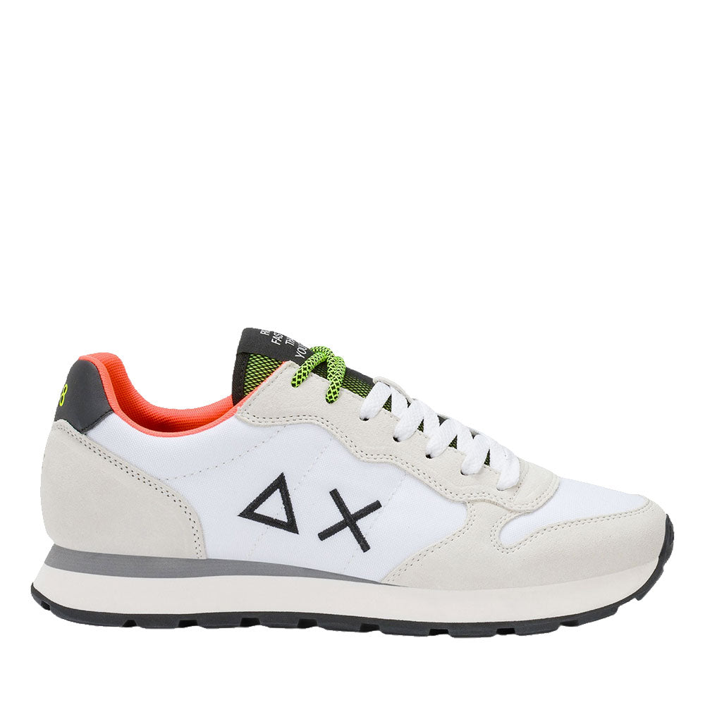 Sneakers Uomo SUN68 Tom Fluo Bianco - Z46102