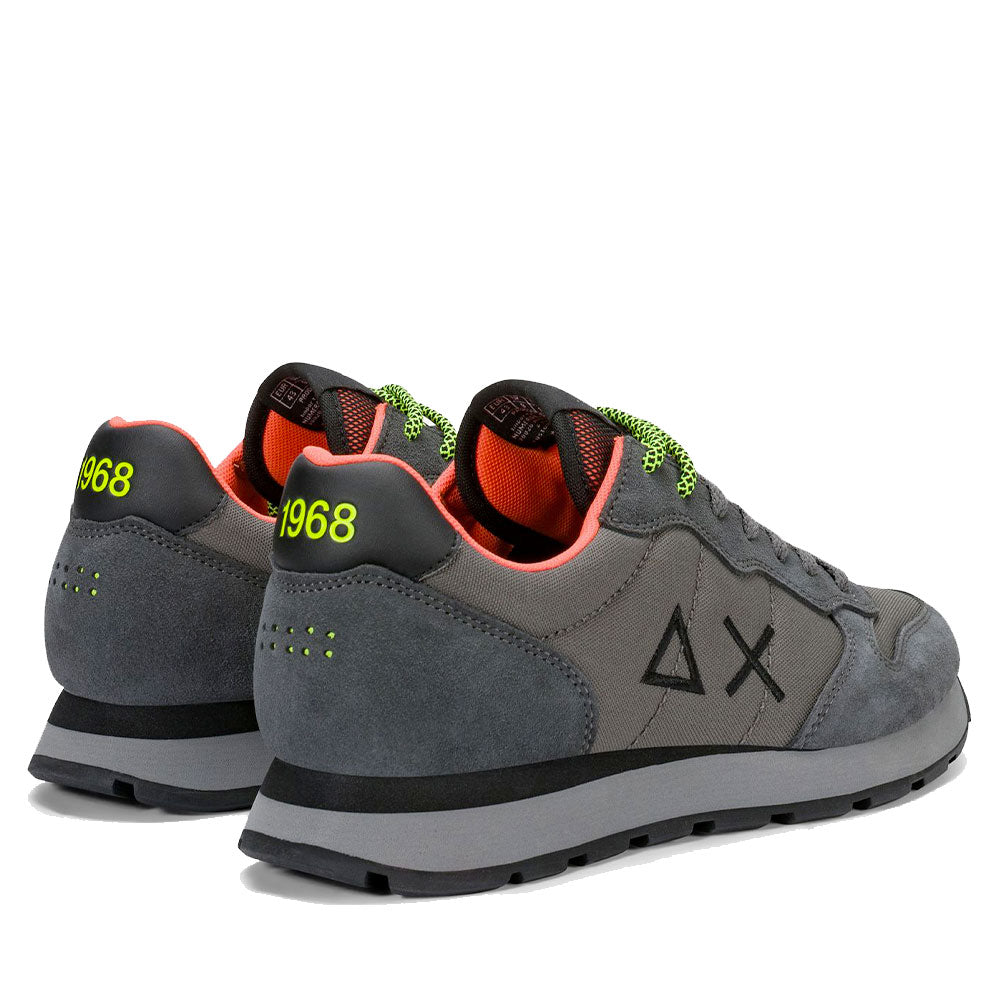 Sneakers Uomo SUN68 Tom Fluo Grigio Scuro - Z46102