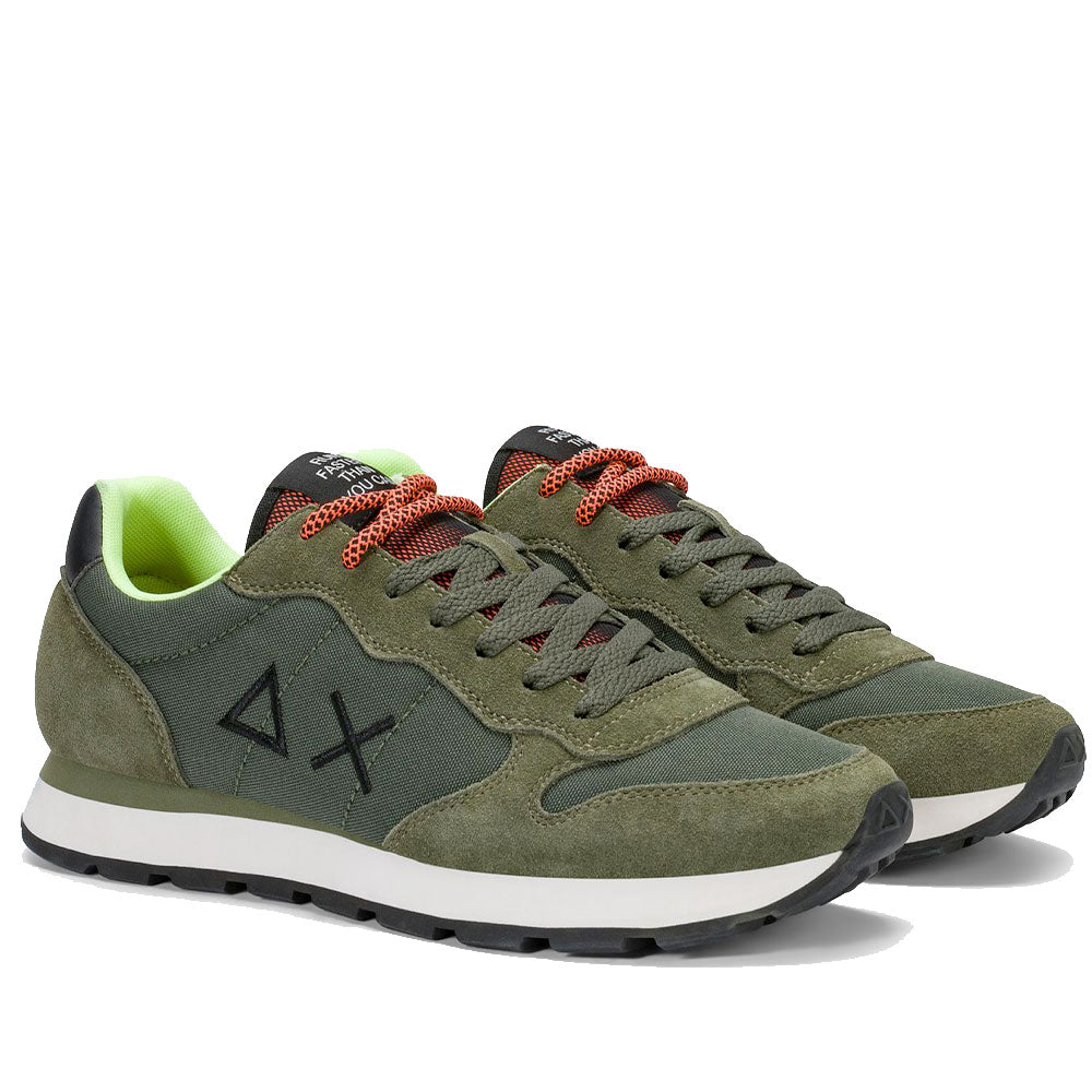 Sneakers Uomo SUN68 Tom Fluo Militare Scuro - Z46102
