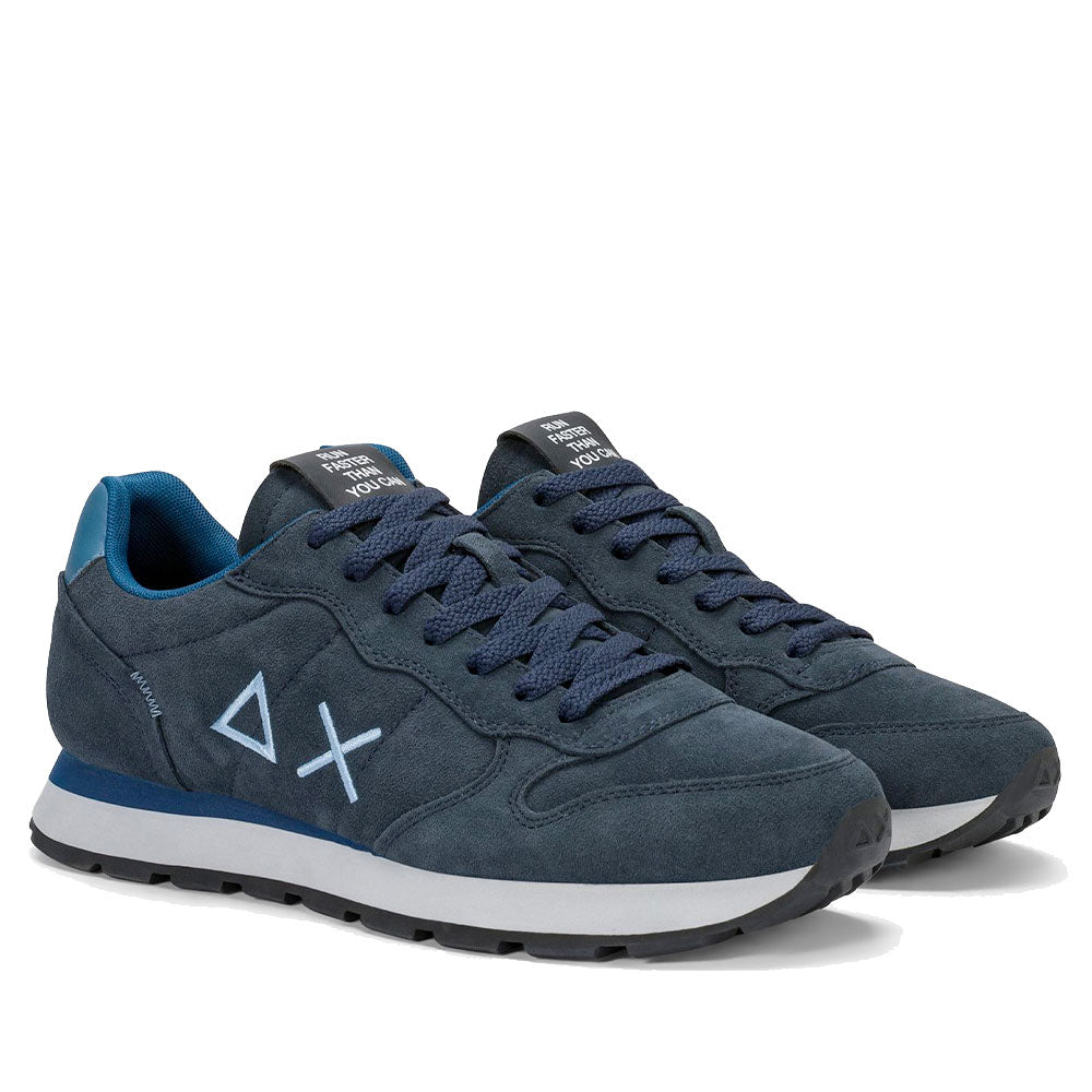 Sneakers Uomo SUN68 Tom Suede Navy Blue - Z46106