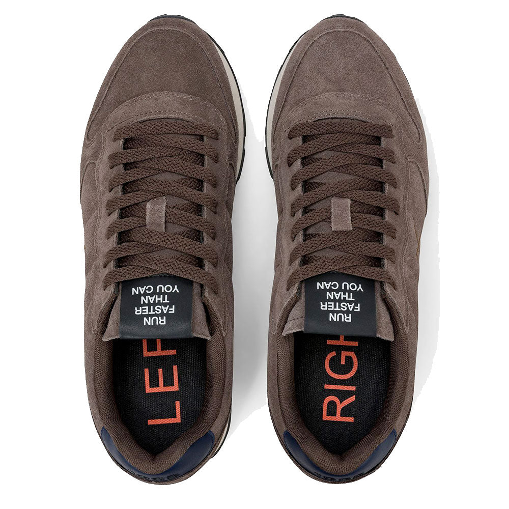 Sneakers Uomo SUN68 Tom Suede Marrone - Z46106