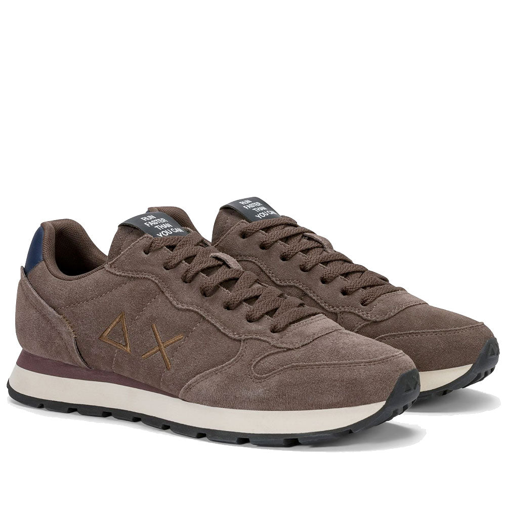 Sneakers Uomo SUN68 Tom Suede Marrone - Z46106