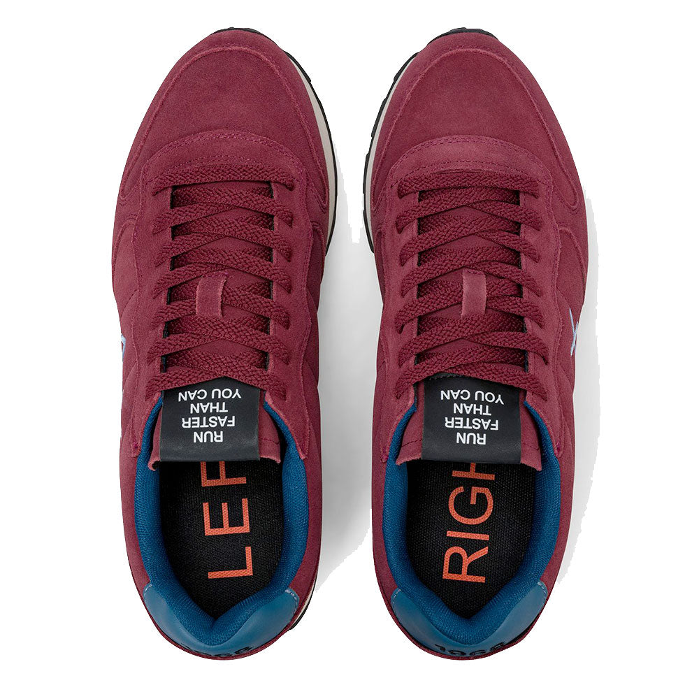 Sneakers Uomo SUN68 Tom Suede Bordeaux - Z46106