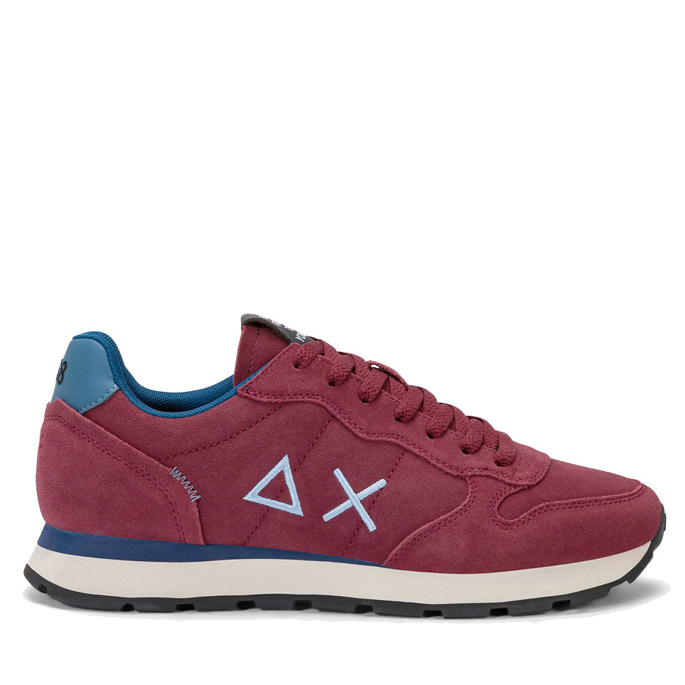 Sneakers Uomo SUN68 Tom Suede Bordeaux - Z46106
