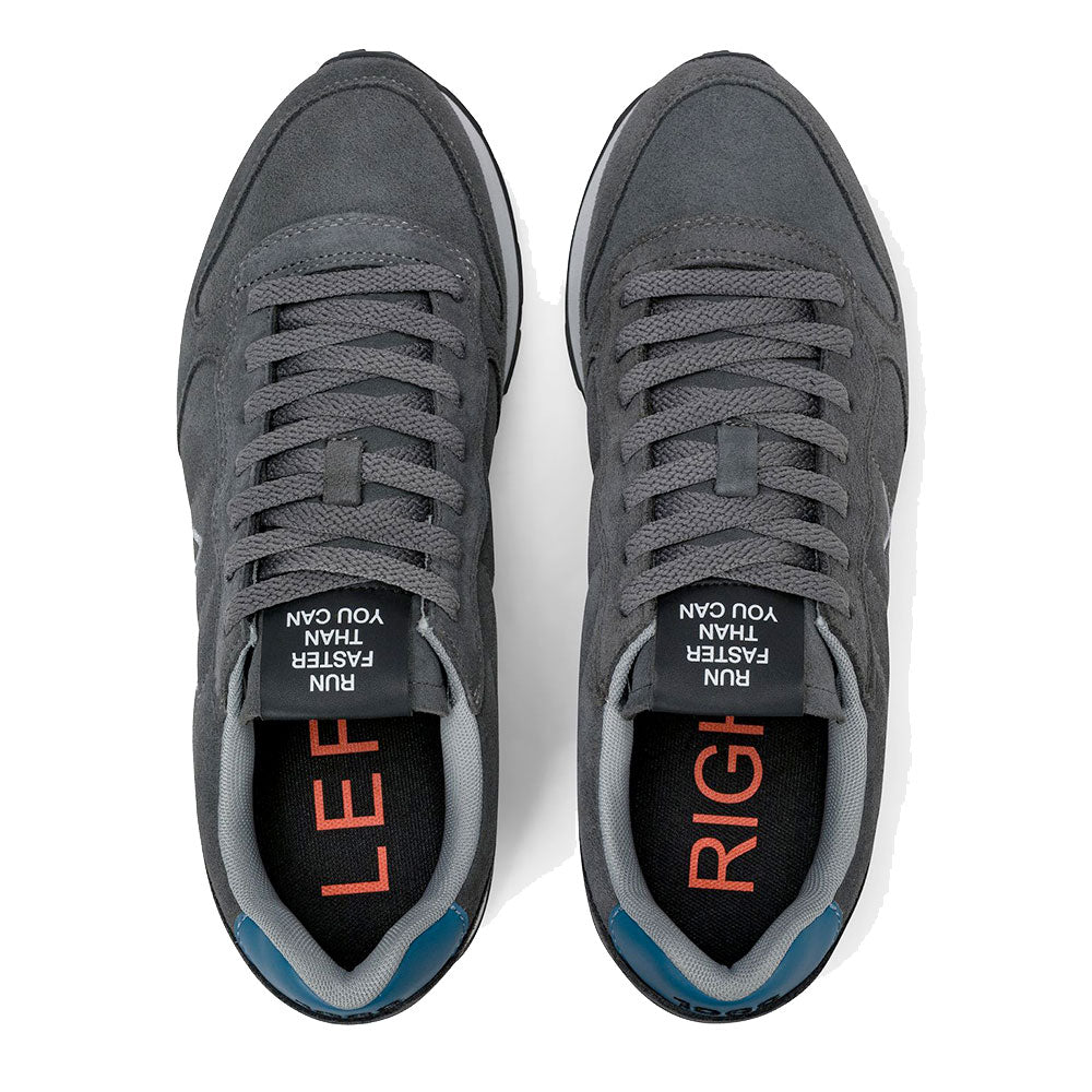 Sneakers Uomo SUN68 Tom Suede Grigio Scuro - Z46106