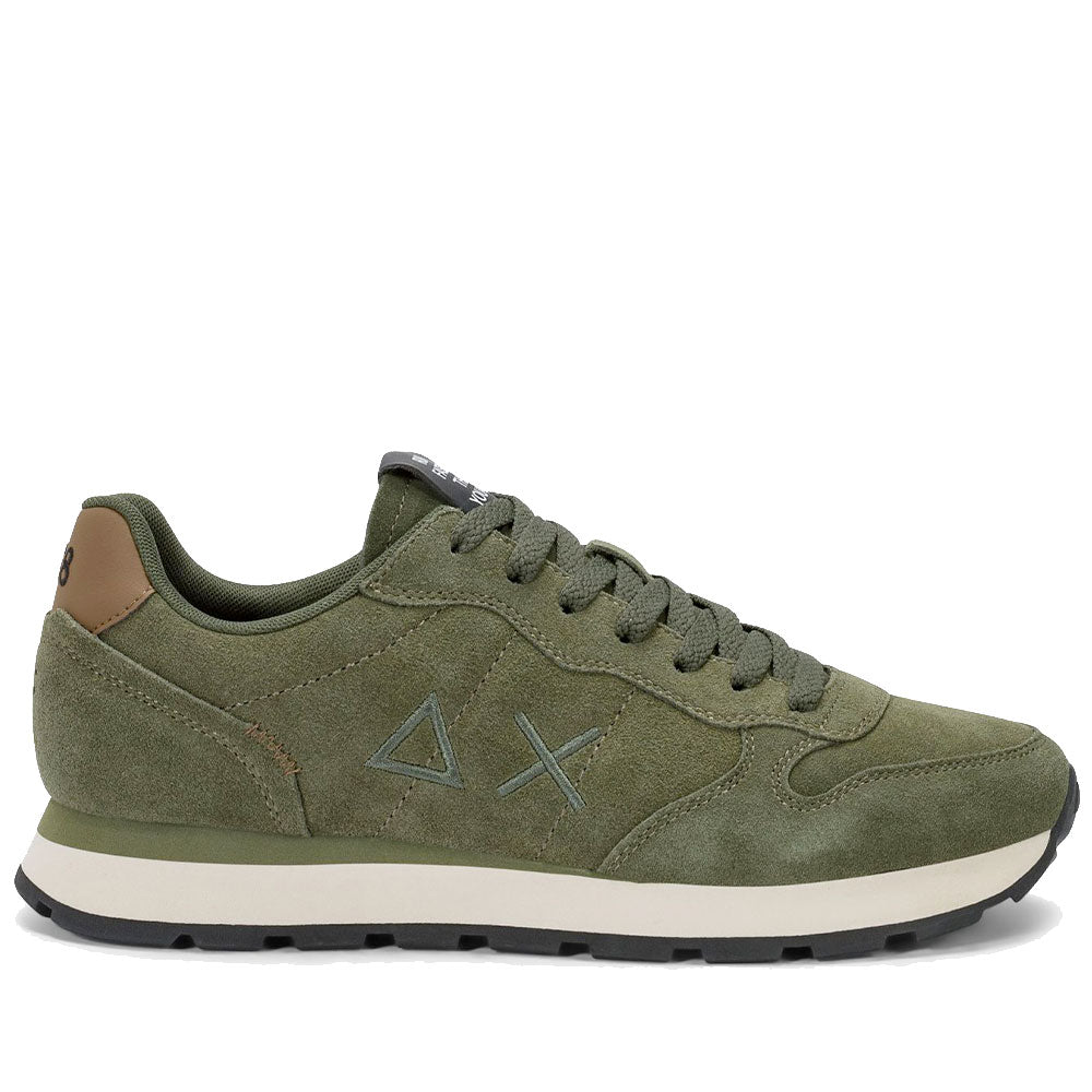 Sneakers Uomo SUN68 Tom Suede Militare Scuro - Z46106