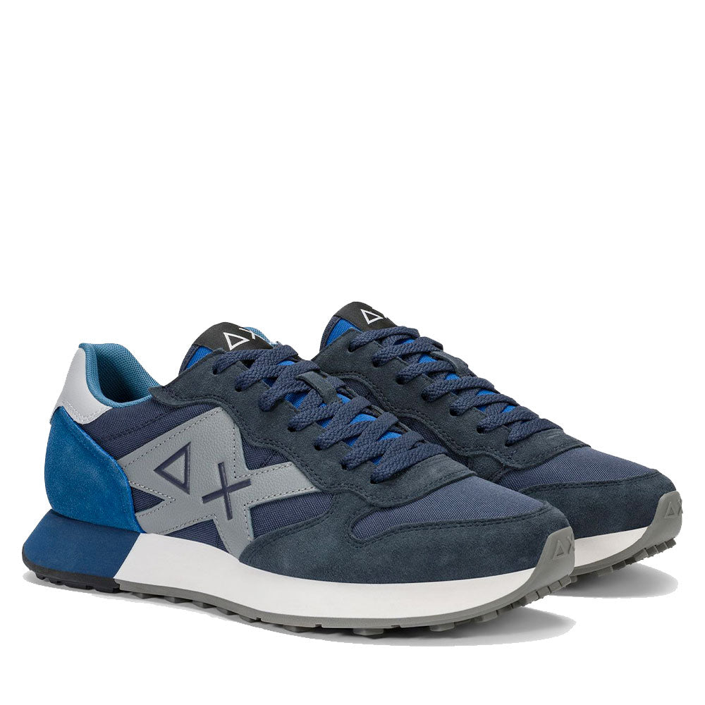 Scarpe Uomo Sun68 Sneakers Jaki 2.0 Solid Navy Blue - Z46121