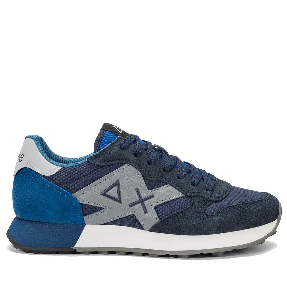 Scarpe Uomo Sun68 Sneakers Jaki 2.0 Solid Navy Blue - Z46121