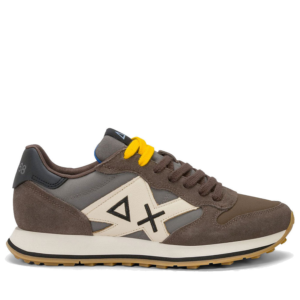 Scarpe Uomo Sun68 Sneakers Jaki 2.0 Bicolor Marrone - Z46122