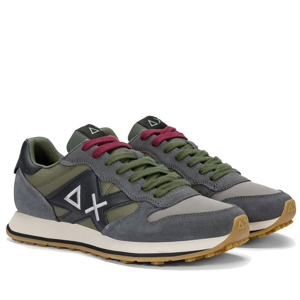Scarpe Uomo Sun68 Sneakers Jaki 2.0 Bicolor Grigio Scuro - Z46122