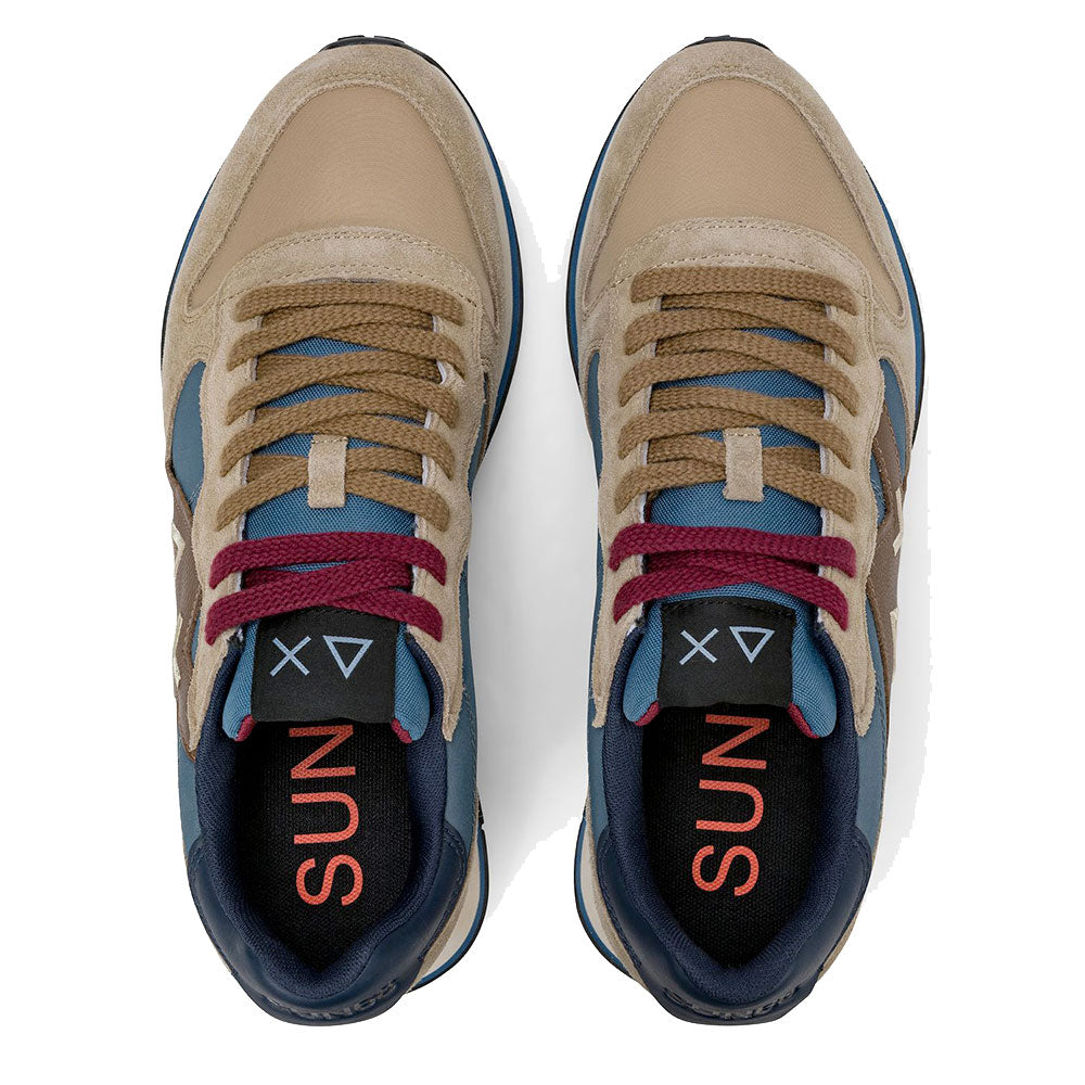 Scarpe Uomo Sun68 Sneakers Jaki 2.0 Bicolor Beige Scuro - Z46122
